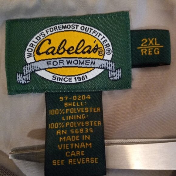 🏖️CABELA’S Wind & Rain Pullover Size Womans 2XL Mens XL - Picture 4 of 4